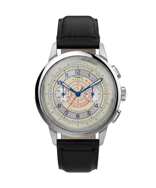 Timex Marlin Neo Classic Chronograph 40mm Leather Strap Watch