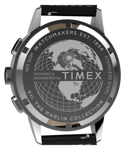 Timex Marlin Neo Classic Chronograph 40mm Leather Strap Watch