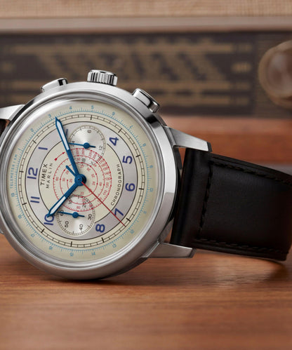 Timex Marlin Neo Classic Chronograph 40mm Leather Strap Watch