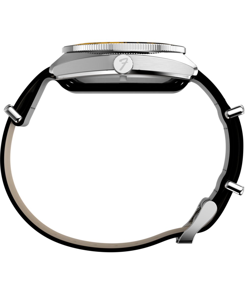 Timex Fender x Timex Automatic 41mm Leather Strap Watch