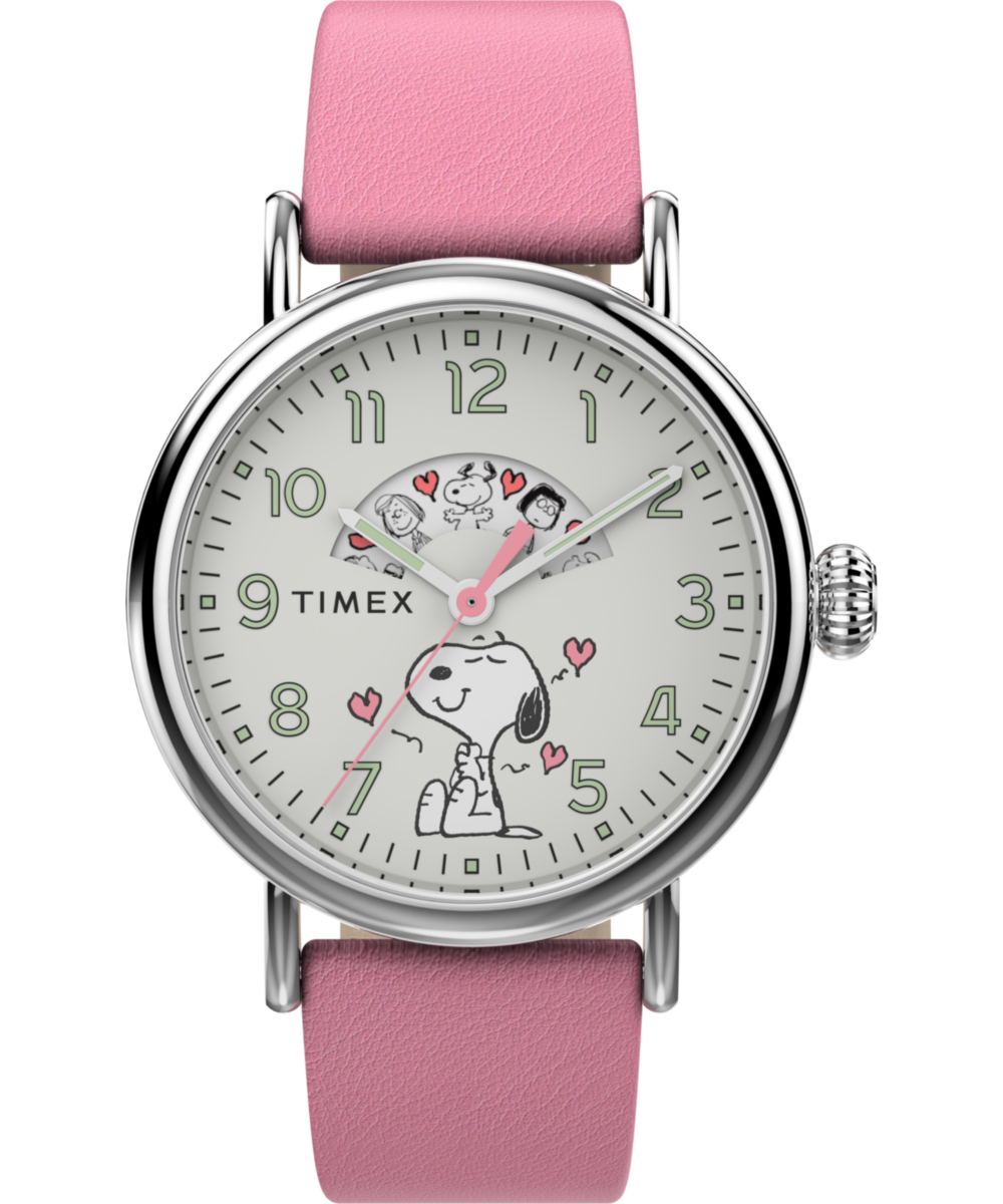 Timex Peanuts x Timex Standard Valentine's 40mm Leather Strap Watch