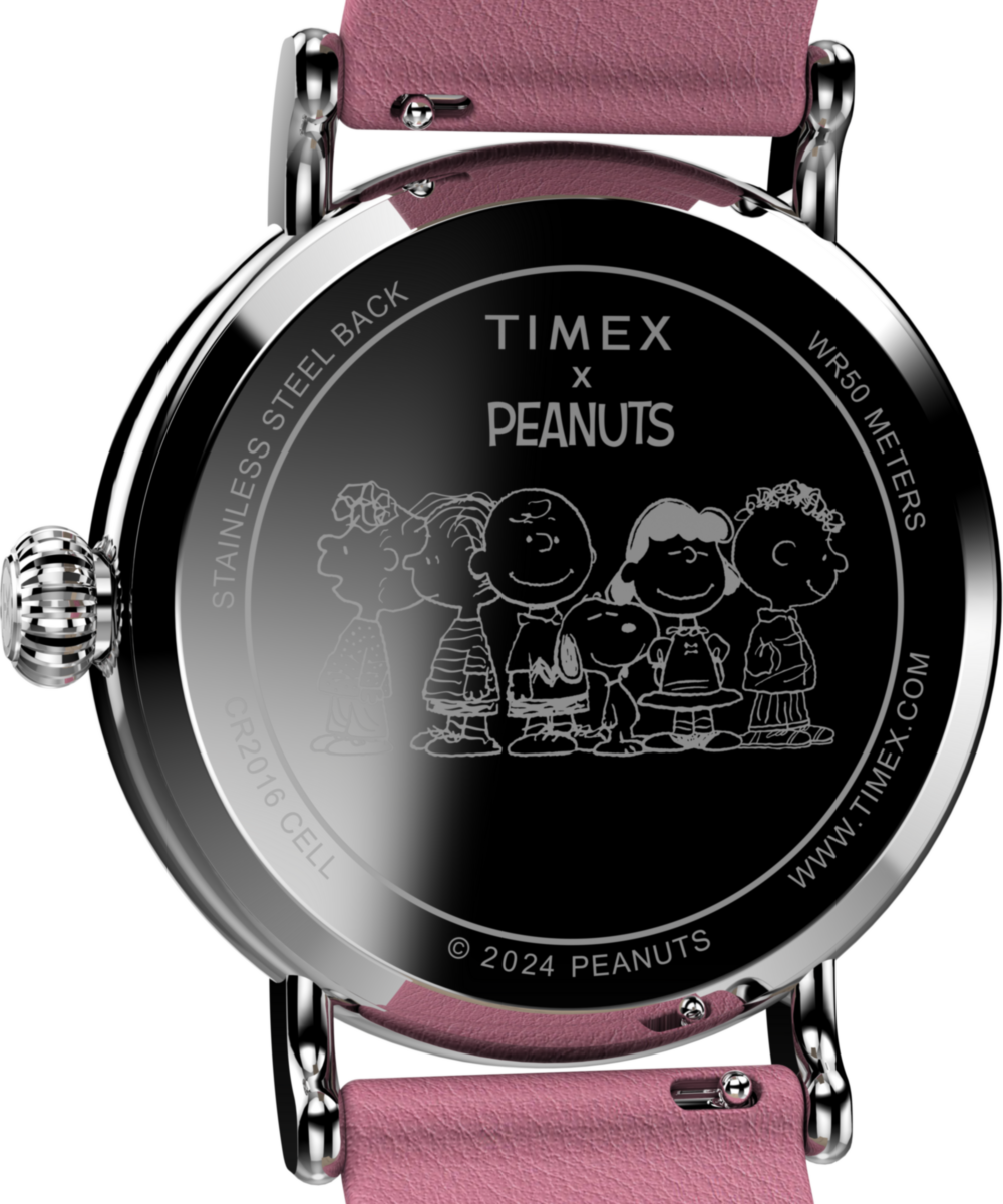 Timex Peanuts x Timex Standard Valentine's 40mm Leather Strap Watch