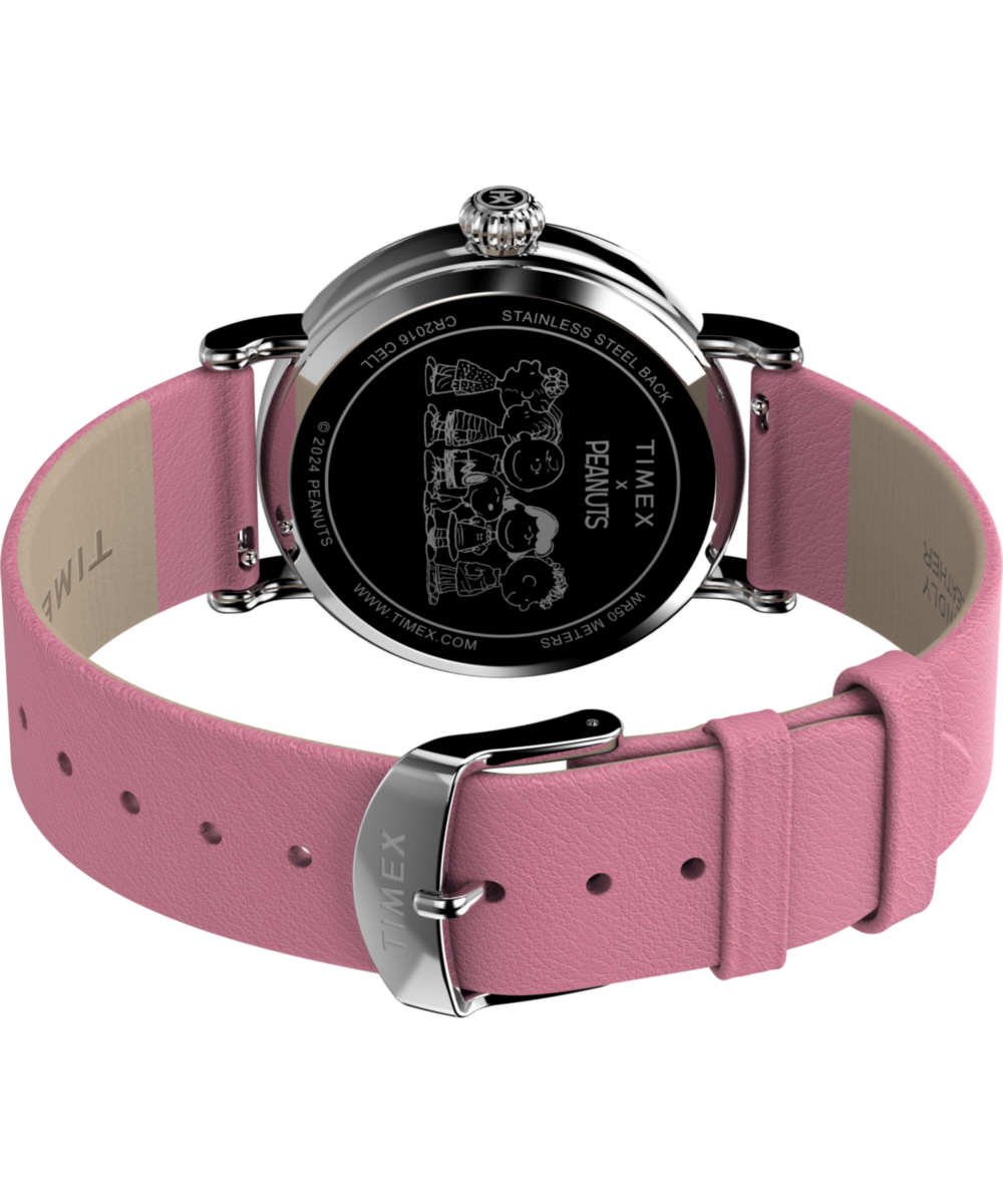 Timex Peanuts x Timex Standard Valentine's 40mm Leather Strap Watch