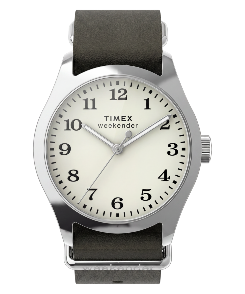 Timex Timex Weekender New England 34mm Leather Strap Watch
