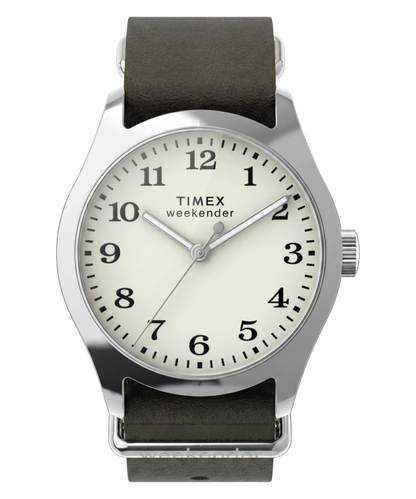 Timex Timex Weekender New England 34mm Leather Strap Watch