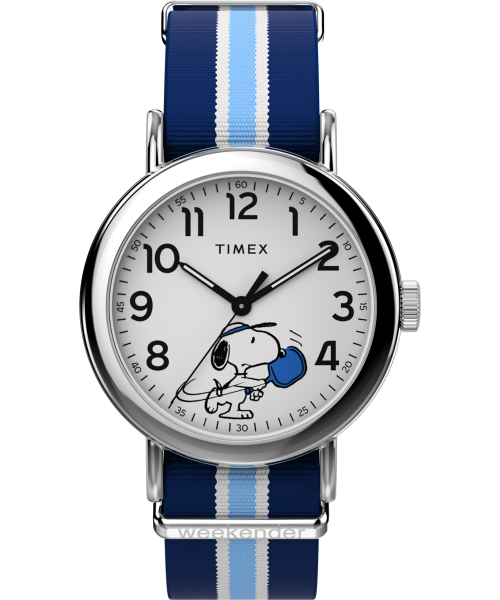 Timex Peanuts x Timex Weekender Pickleball 37mm Fabric Strap Watch