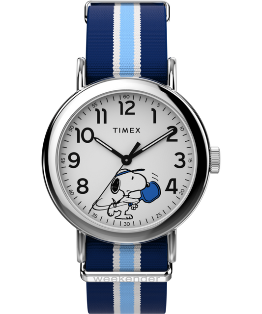 Timex Peanuts x Timex Weekender Pickleball 37mm Fabric Strap Watch