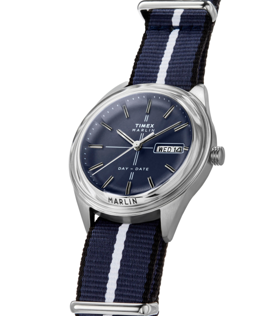 Timex Marlin Jet Quartz 38mm Fabric Strap Watch