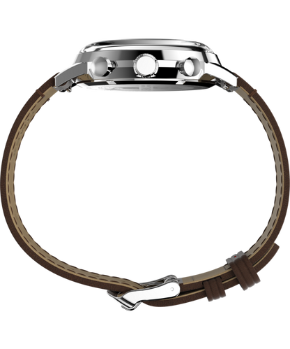 Timex Marlin Chronograph Tachymeter 40mm Leather Strap Watch