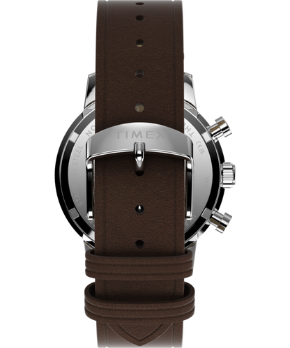 Timex Marlin Chronograph Tachymeter 40mm Leather Strap Watch