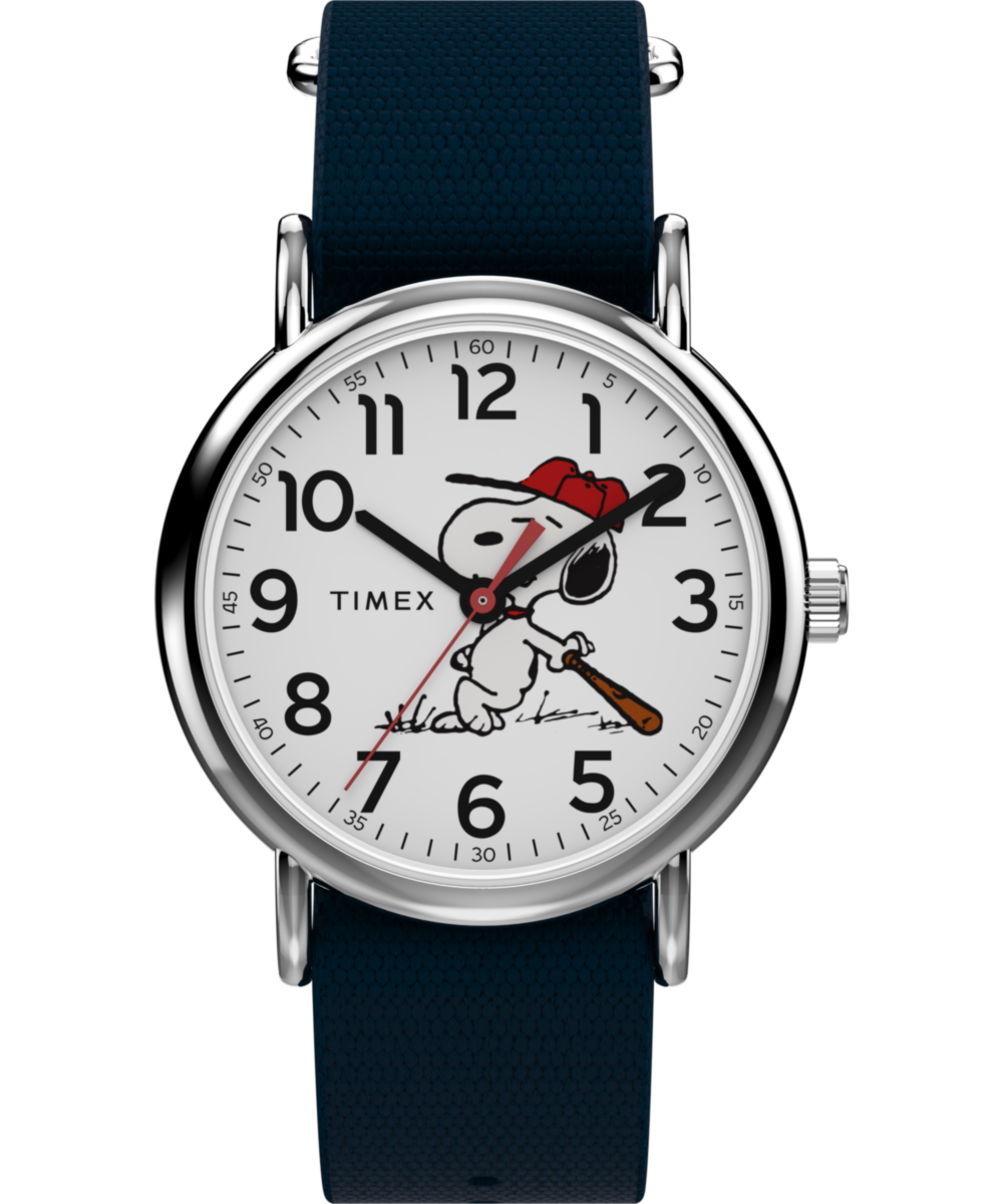 Timex Peanuts x Timex Weekender Baseball 38mm Fabric Strap Watch