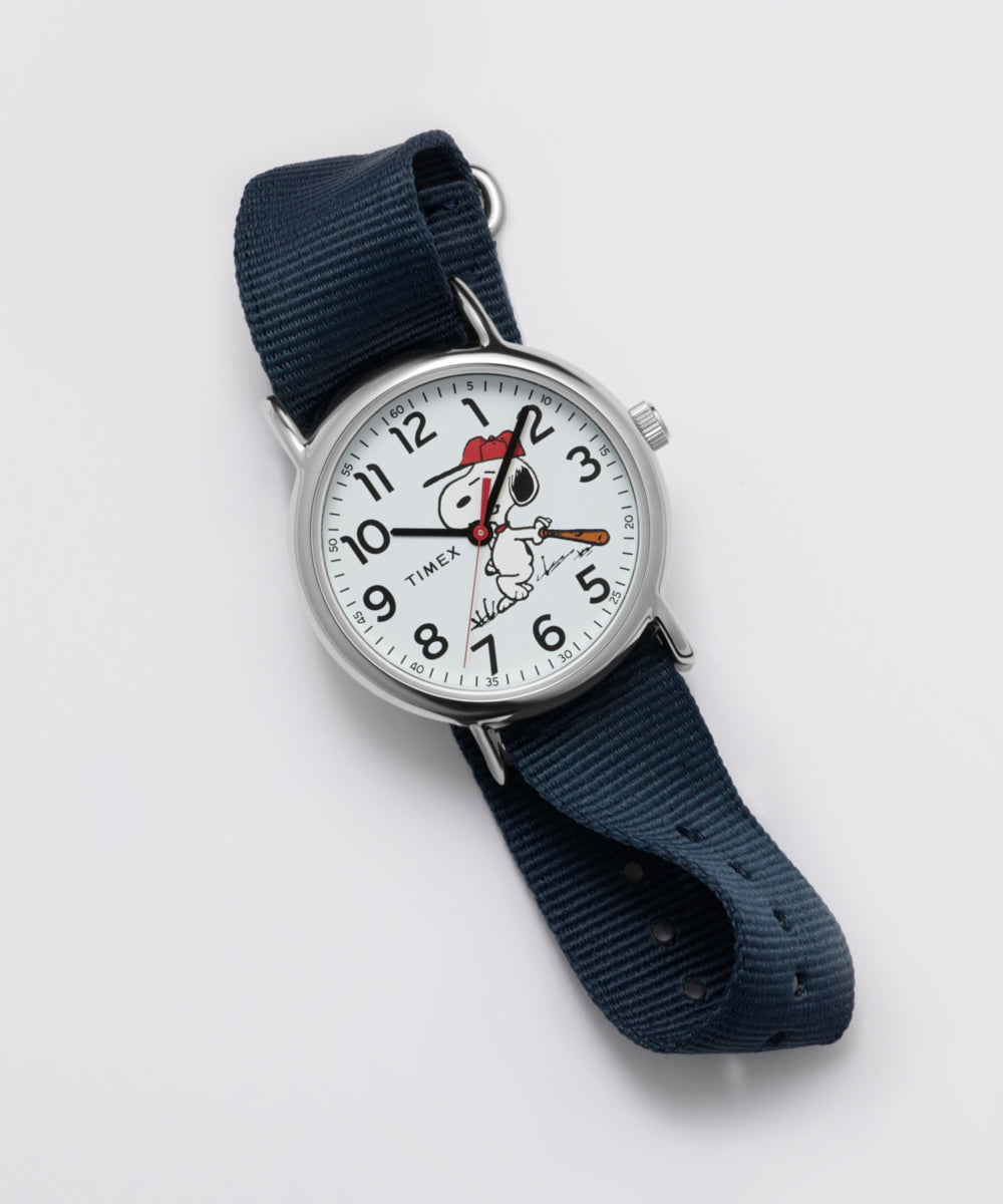 Timex Peanuts x Timex Weekender Baseball 38mm Fabric Strap Watch