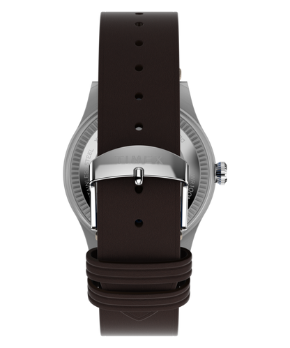 Timex Pan Am x Timex Waterbury GMT 39mm Leather Strap Watch