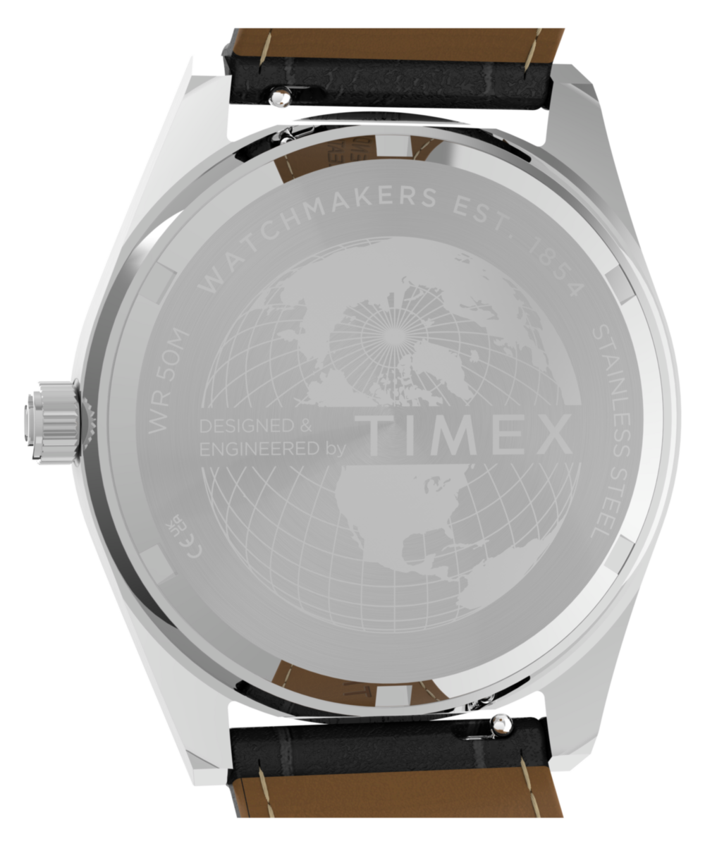 Timex Q Timex Blue Vega 38mm Leather Strap Watch