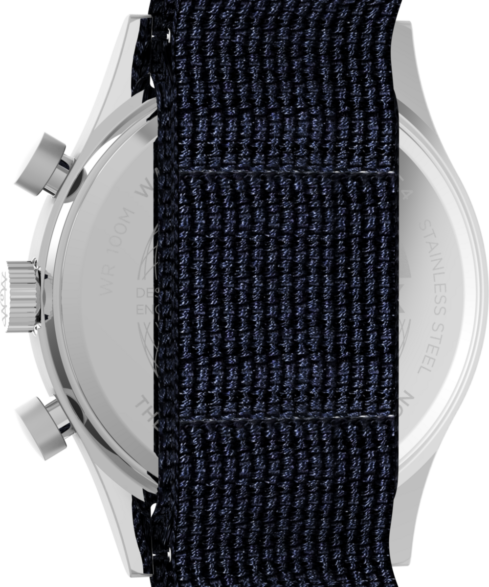 Timex Waterbury Traditional Fly-Back Chronograph 43mm Fabric Strap Watch
