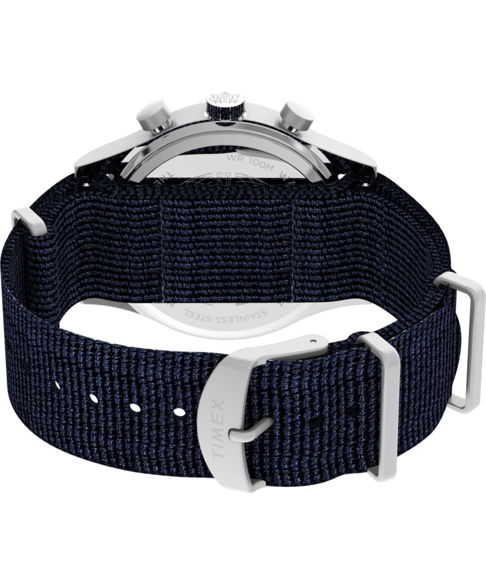 Timex Waterbury Traditional Fly-Back Chronograph 43mm Fabric Strap Watch