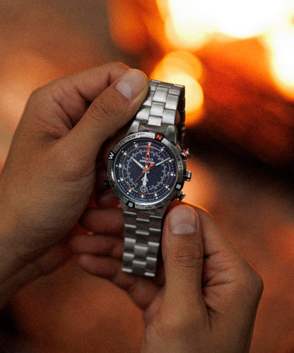 Timex Expedition Tide-Temp-Compass 45mm Stainless Steel Bracelet Watch