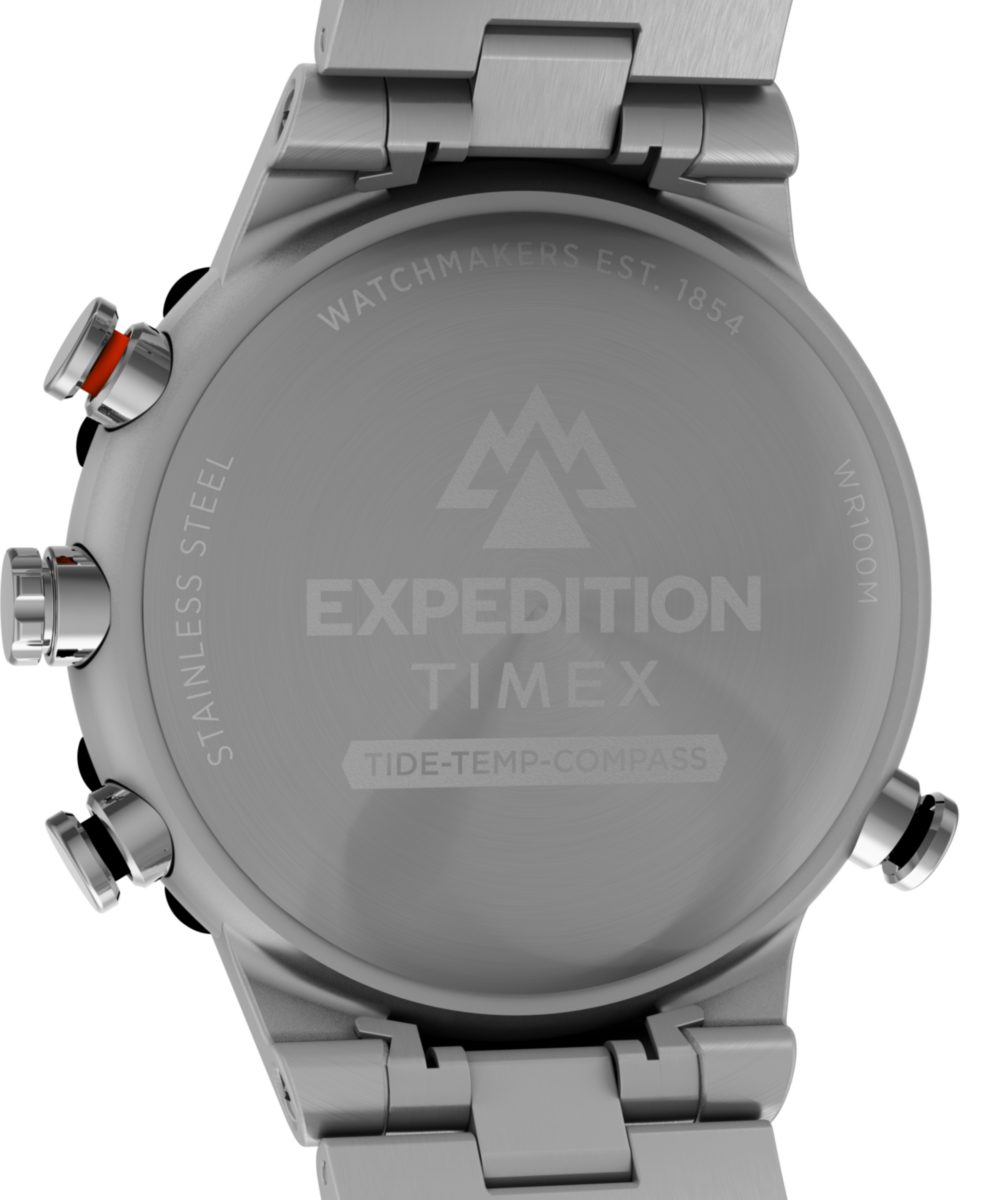 Timex Expedition Tide-Temp-Compass 45mm Stainless Steel Bracelet Watch