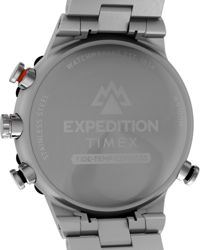 Timex Expedition Tide-Temp-Compass 45mm Stainless Steel Bracelet Watch