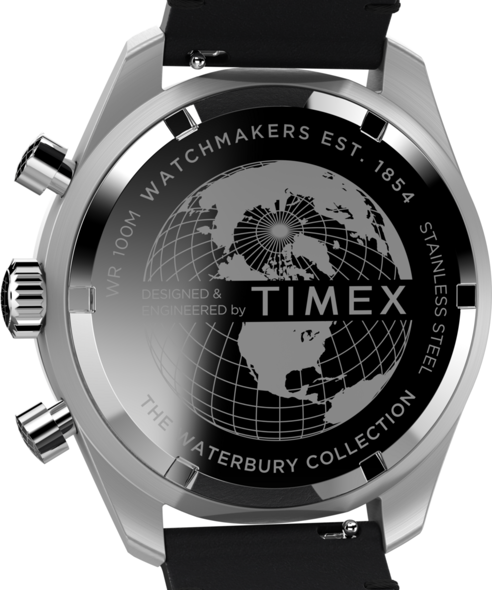 Timex Waterbury Chronograph 41mm Leather Strap Watch