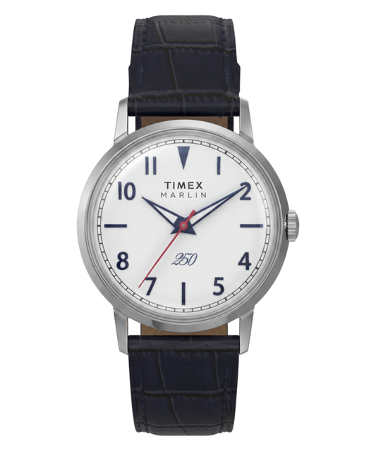 Timex Marlin America 250 34mm Leather Strap Watch