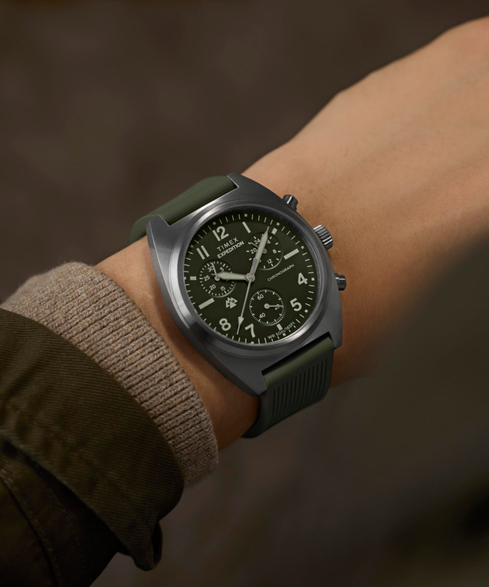 Timex Expedition Capstone Chronograph 41mm Silicone Strap Watch