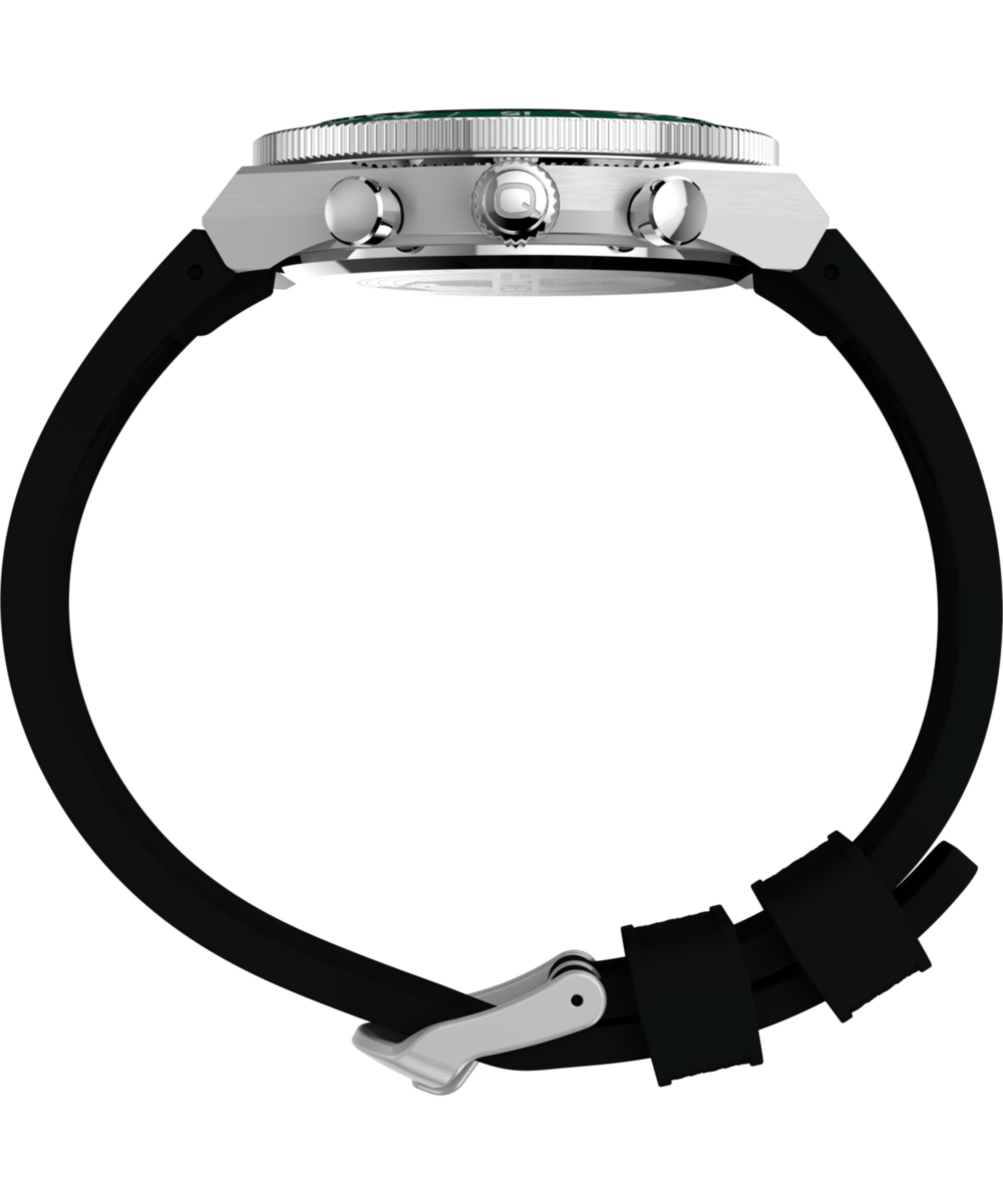 Timex Q Timex Continental Chronograph 40mm Synthetic Rubber Strap Watch