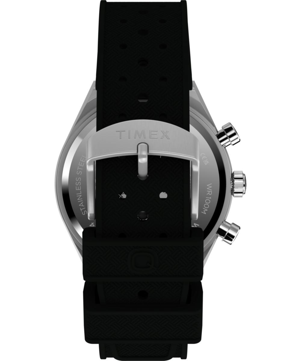 Timex Q Timex Continental Chronograph 40mm Synthetic Rubber Strap Watch