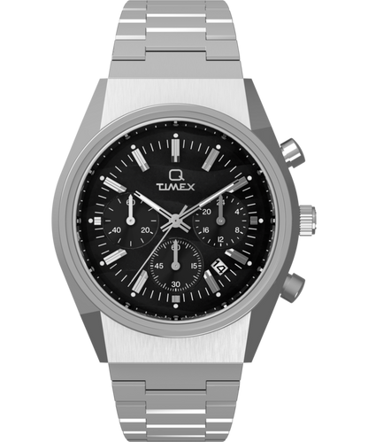 Timex Q Timex Falcon Eye Chronograph 40mm Stainless Steel Bracelet Watch