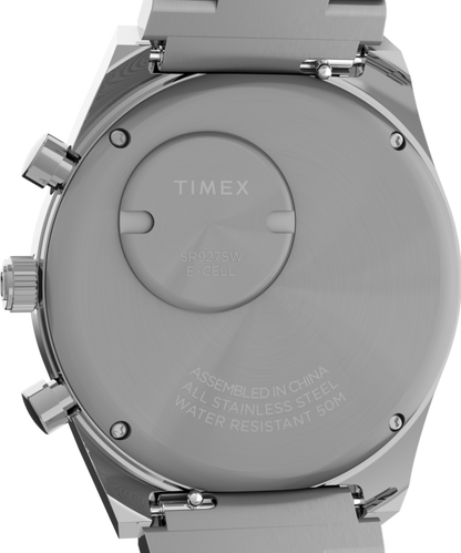 Timex Q Timex Falcon Eye Chronograph 40mm Stainless Steel Bracelet Watch