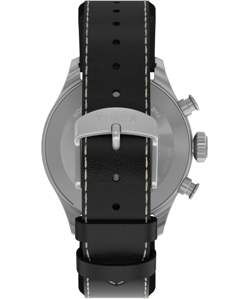 Timex Waterbury Ace Chronograph 41mm Leather Strap Watch