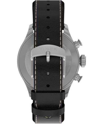 Timex Waterbury Ace Chronograph 41mm Leather Strap Watch