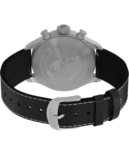 Timex Waterbury Ace Chronograph 41mm Leather Strap Watch