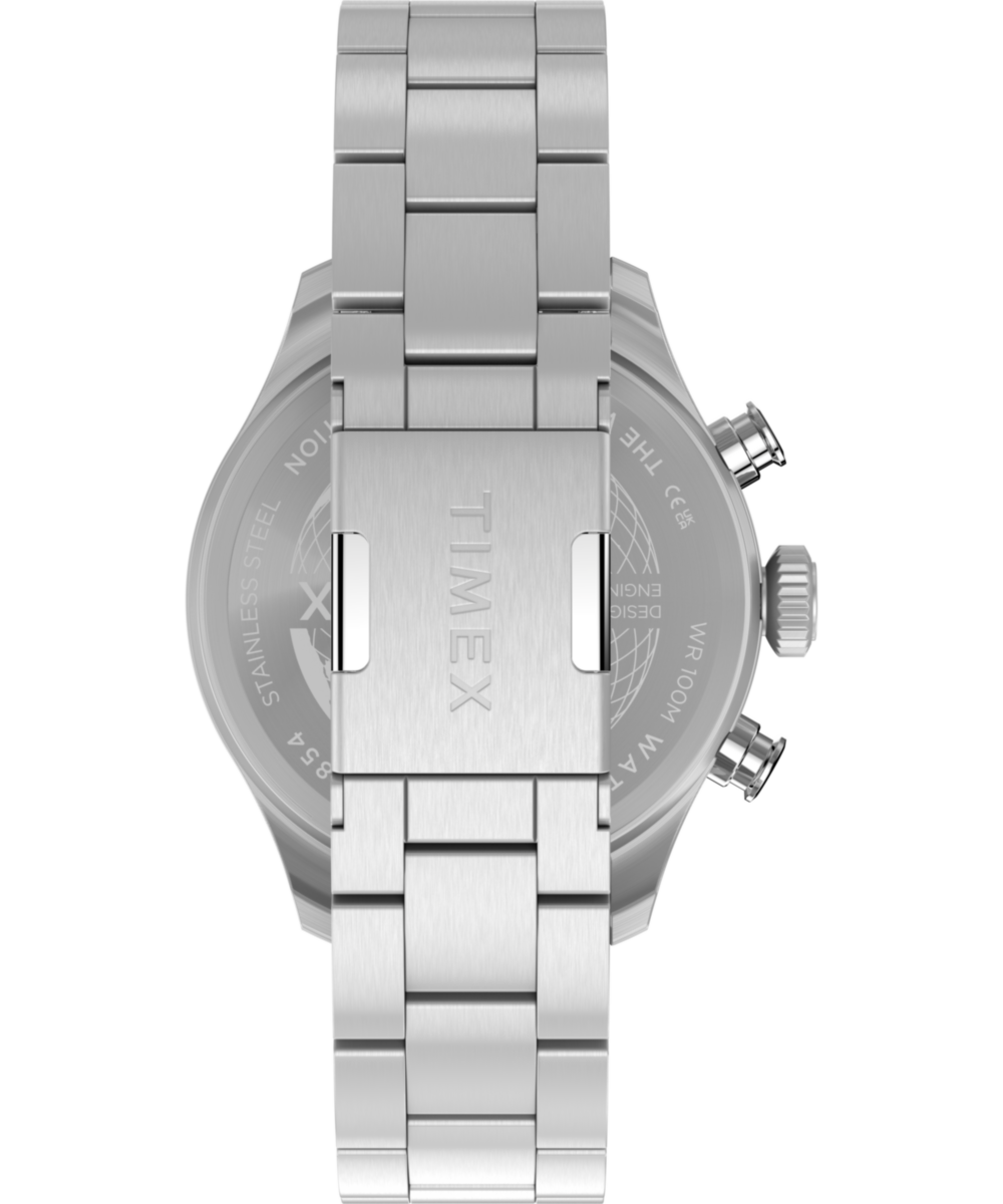 Timex Waterbury Ace Fly-Back Chronograph 43mm Stainless Steel Bracelet Watch