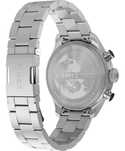 Timex Waterbury Ace Fly-Back Chronograph 43mm Stainless Steel Bracelet Watch