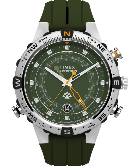 Timex Expedition Tide-Temp-Compass 45mm Silicone Strap Watch