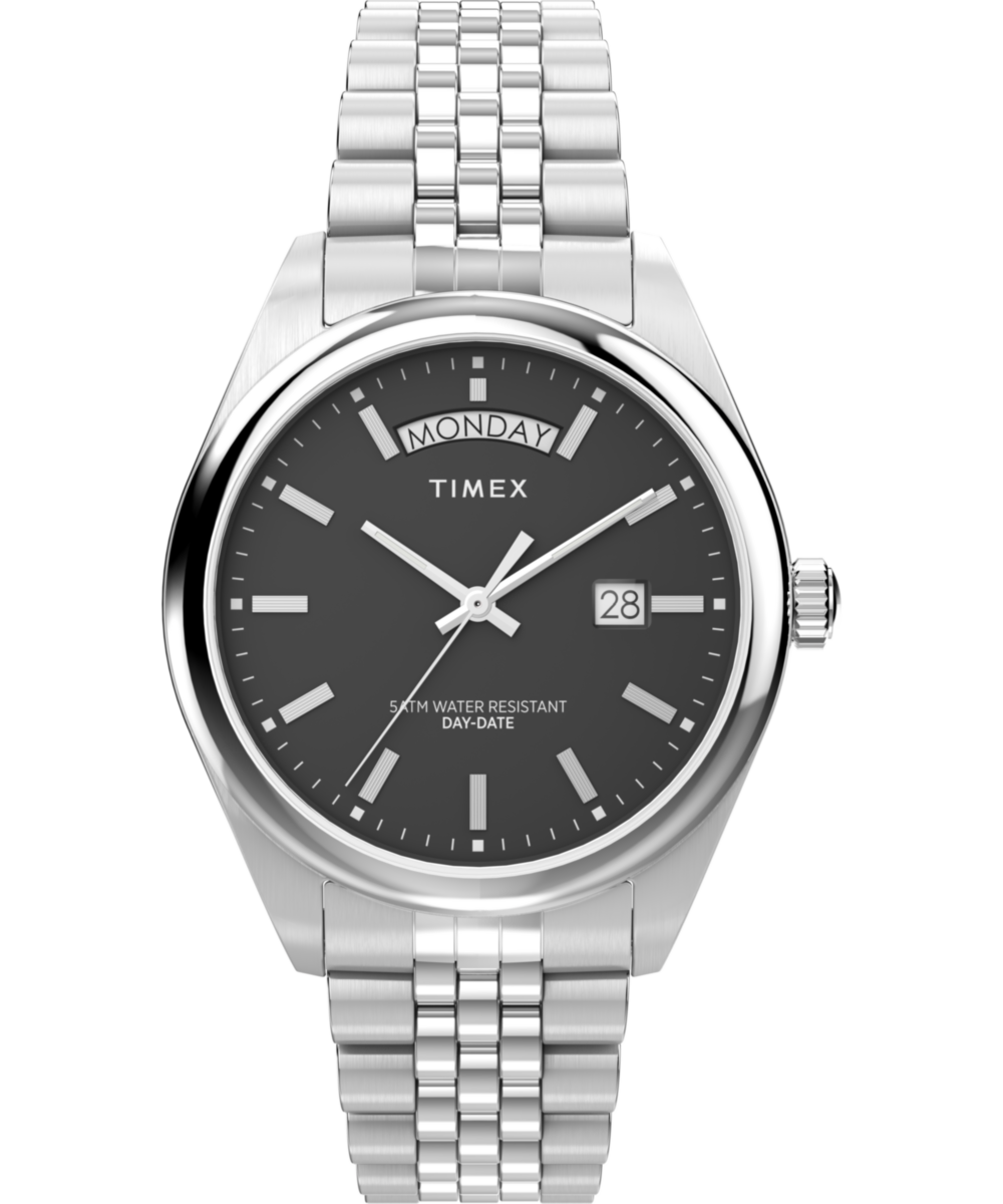 Timex Timex Legacy Day and Date 41mm Stainless Steel Bracelet Watch