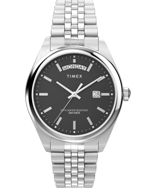 Timex Timex Legacy Day and Date 41mm Stainless Steel Bracelet Watch