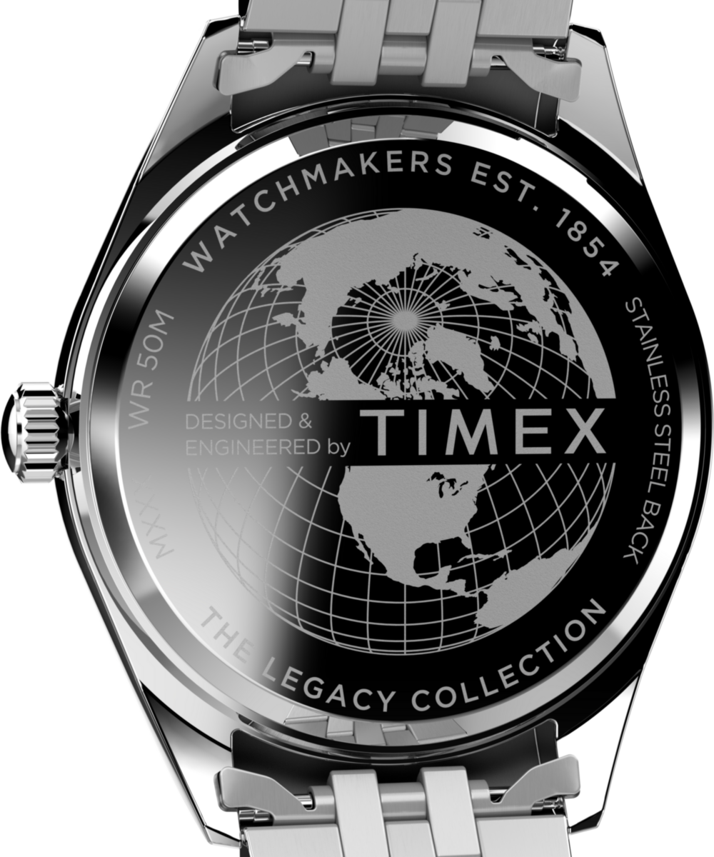 Timex Timex Legacy Day and Date 41mm Stainless Steel Bracelet Watch