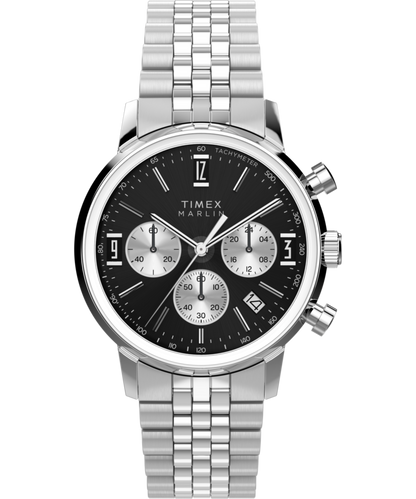 Timex Marlin Quartz Chrono 40mm Stainless Steel Bracelet Watch