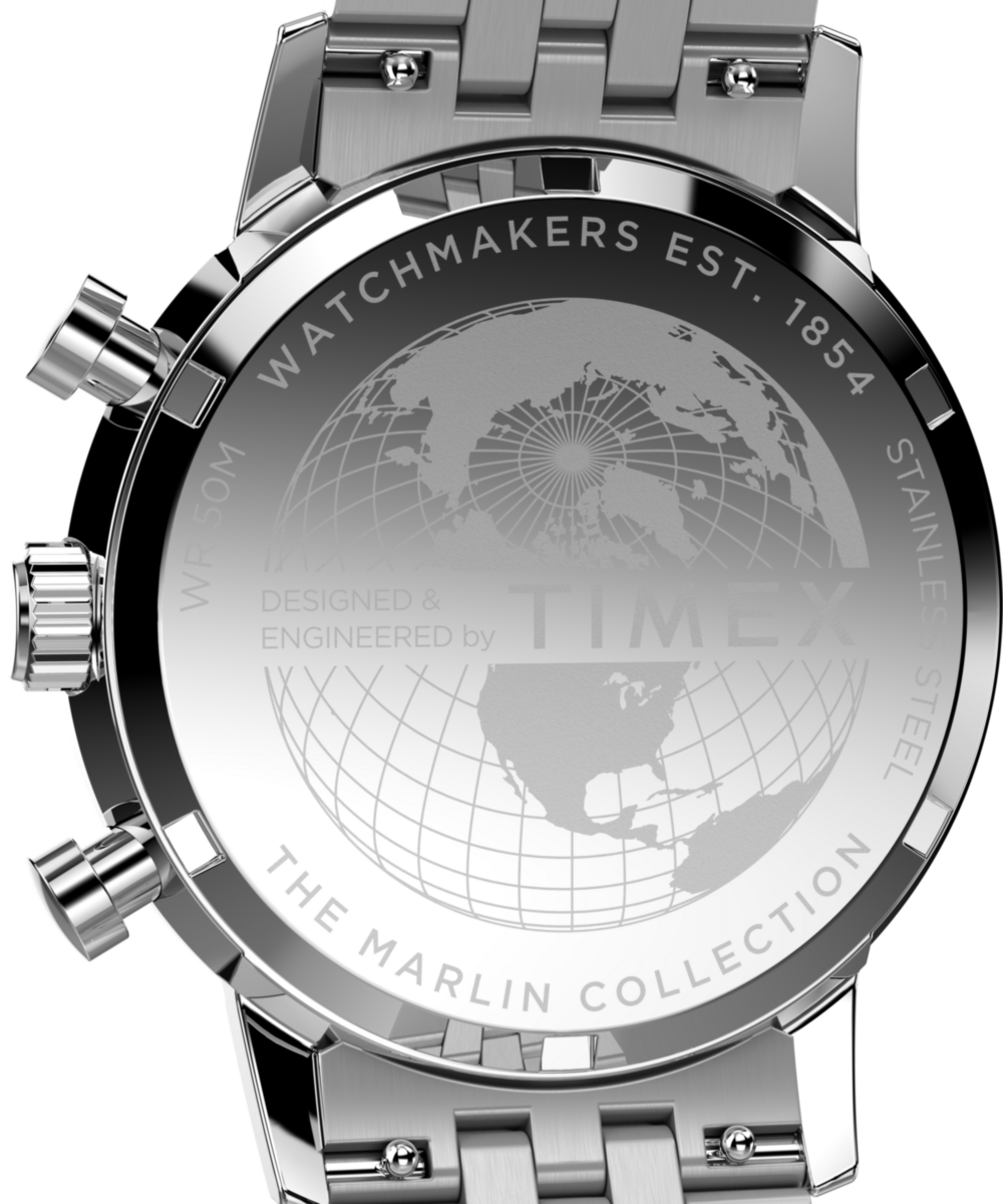 Timex Marlin Quartz Chrono 40mm Stainless Steel Bracelet Watch