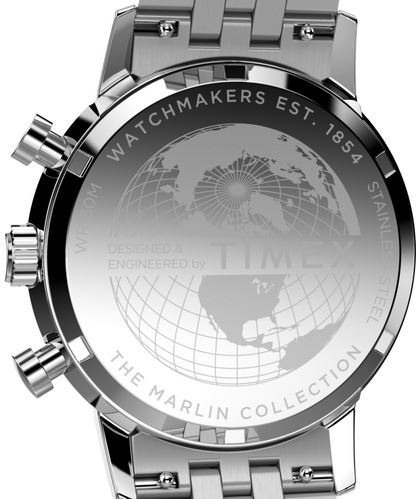 Timex Marlin Quartz Chrono 40mm Stainless Steel Bracelet Watch