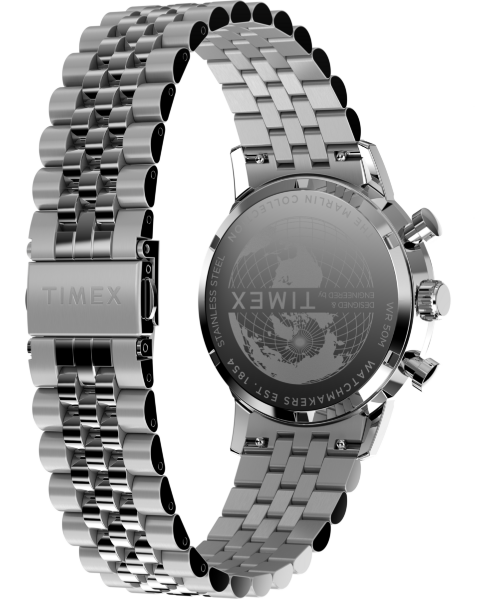 Timex Marlin Quartz Chrono 40mm Stainless Steel Bracelet Watch