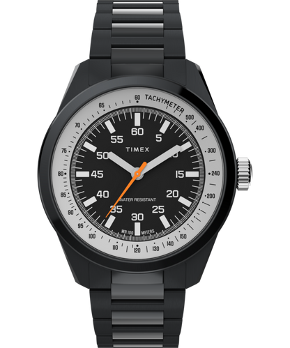 Timex Huckberry x Timex 1979 Black Max 41mm Stainless Steel Bracelet Watch
