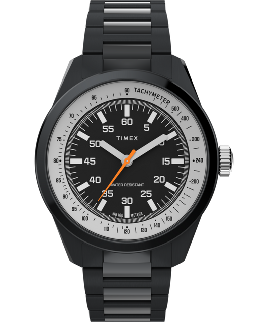 Timex Huckberry x Timex 1979 Black Max 41mm Stainless Steel Bracelet Watch