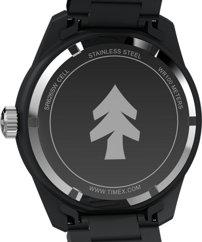 Timex Huckberry x Timex 1979 Black Max 41mm Stainless Steel Bracelet Watch