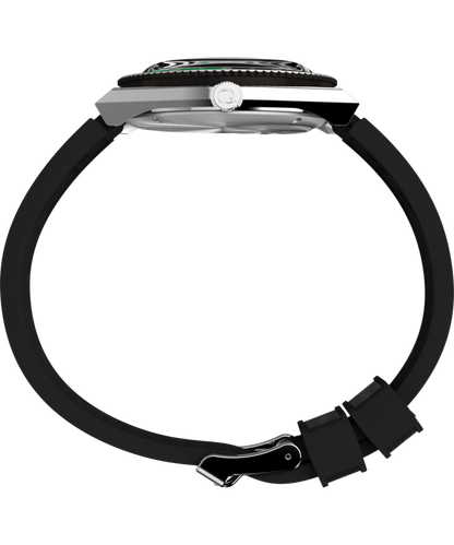 Timex Q Timex GMT 38mm Synthetic Rubber Strap Watch