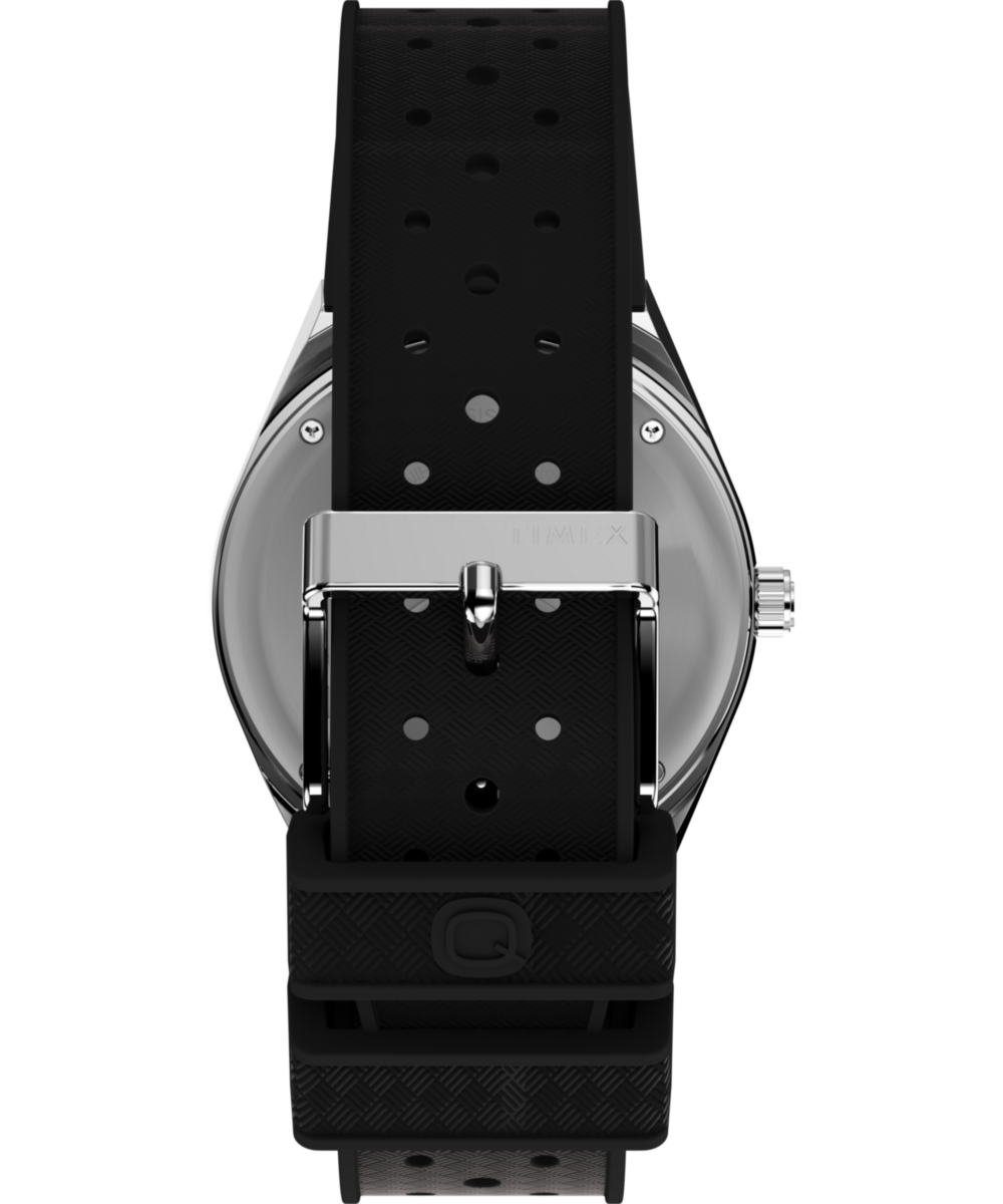 Timex Q Timex GMT 38mm Synthetic Rubber Strap Watch
