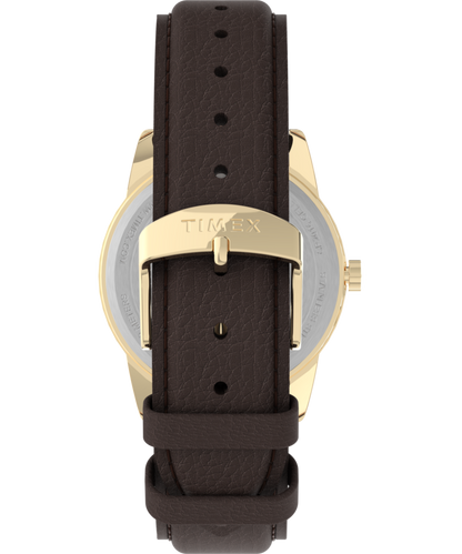 Timex Easy Reader 38mm Leather Strap Watch