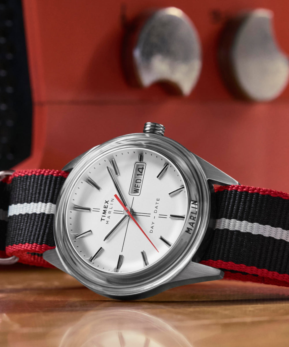 Timex Marlin Jet Quartz 38mm Fabric Strap Watch